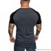 Fashion Quick Drying T Shirt Men,Donci Color Matching Rags Short Sleeved Tees Round Neck Casual Sports Summer New Tops Grey B07Q57HYXX